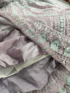 Lavender Heavy Designer Lehenga