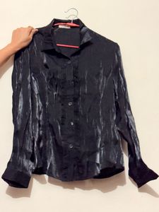 Elegant Black Button-Down Shirt