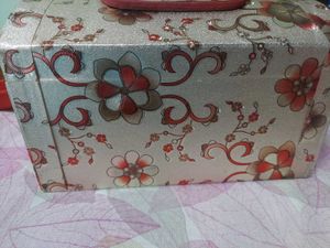 Floral Jewelry Box with Combination Lock