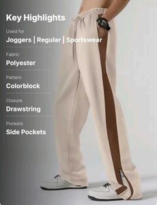 Beige Casual Track Pants