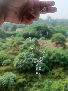 Waterdrop pinterest Bow Necklace