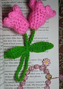 lily of the valley and tulip purse charm.