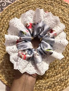 Floral Lace Scrunchie