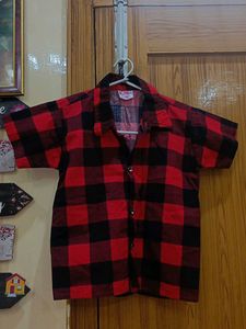 Red &amp; Black Plaid Shirt