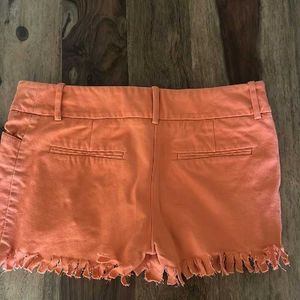 Beautiful Drill Orange Stretchable Short Denim