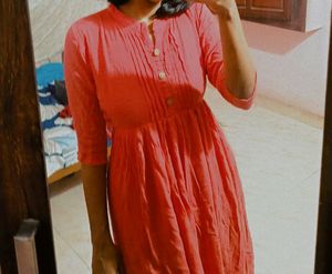 Peach Colour Dress