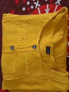Mustard Yellow Kurti