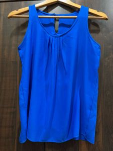 Blue Sleeveless Tank Top