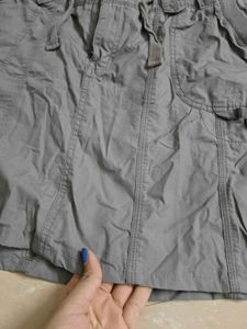 Casual Gray Mini Skirt