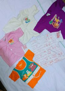 Cute Baby T-Shirt Bundle( set of 7 &amp; 1 pant ,1