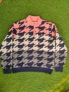 Heavy Quilted Patterned Sweater