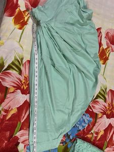 Mint Embroidered Salwar Kameez Set