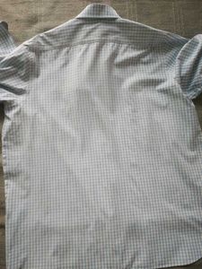 Mens Check Shirt Blue &amp; White
