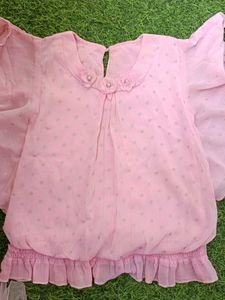 Cute Pink Top &amp; Skirt Set