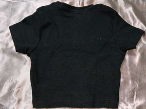 Black Flower Graphic Tee