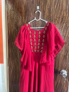 32 Bust Maroon Gown For Women