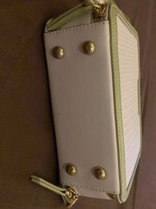 White/Green Bag
