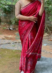 Elegant Red Saree