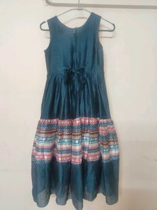 Blue Long Smart and Elegant Frock
