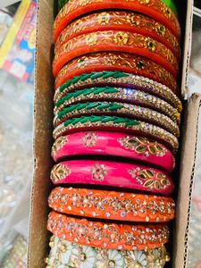 Colorful Beaded Bangle Set