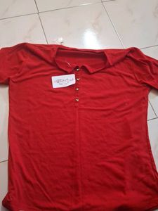 Red Polo Top