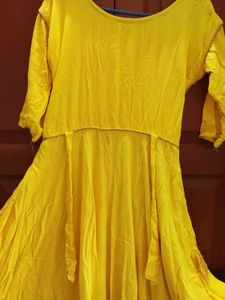 Yellow Embroidered Dress