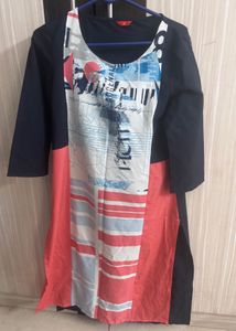 W   Color Block Kurti