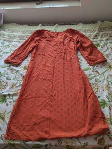 Elegant Orange Ethnic Kurta