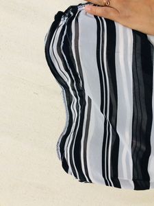 Black Stripped Trendy Top