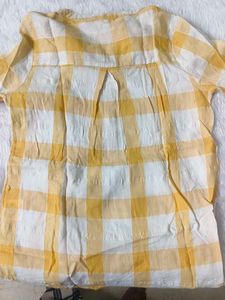 Yellow Plaid Top