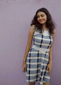 🩵Plaid Sleeveless Dress✨