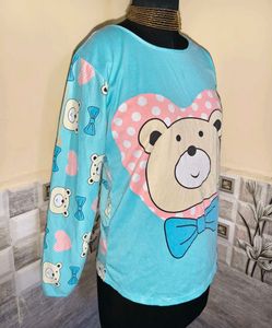 Size M/L 🎁Buy 2 Get 1 Free 🎁Cute Bear Print Top