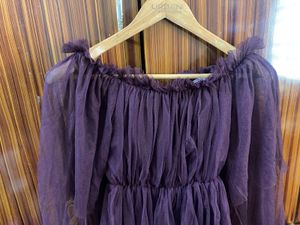 Purple Off-Shoulder Top