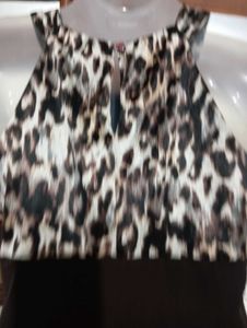 Animal Print Ruffle Dress