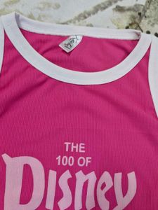 DISNEY PINK CROP TANK TOP