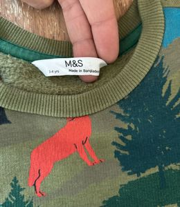 M&amp;S Camo Kids' Sweatshirt