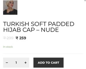 Hijab Cap 60% Off