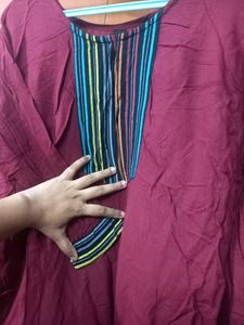 New Burgandy Kurti (XXL size)