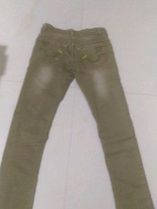 Khaki Denim Jeans