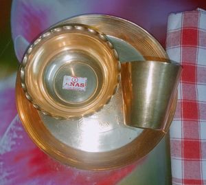 Brass Pooja Set for laddu gopal,