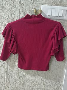 Stylish Ruffle Sleeve Top