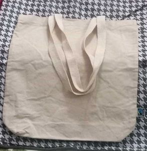 Hand-painted tote bag