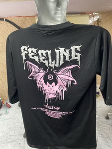 Graphic Print Black T-Shirt