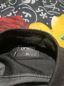 Dark Gray Denim Shirt