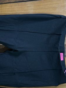 Black Split Hem Leggings