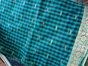 Elegant Checked Saree