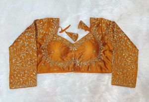 Sabyasachi Mustard Blouse