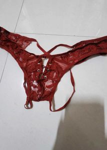 maroon thongs