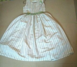 White And Black Lined Frocks