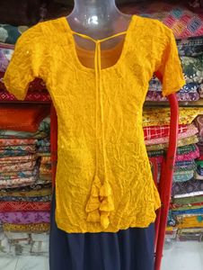 Yellow Kurta Palazzo Set